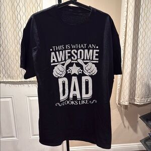 Black Awesome Dad T-Shirt sz.L/XL